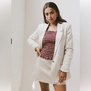 Bohme Crystal Jacket in Cream Size XS